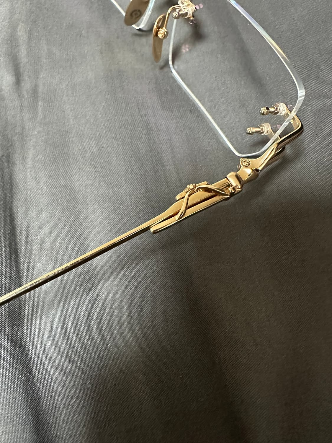 크롬하츠 안경 무테 로디 골드 렌즈 2종 상품이미지4