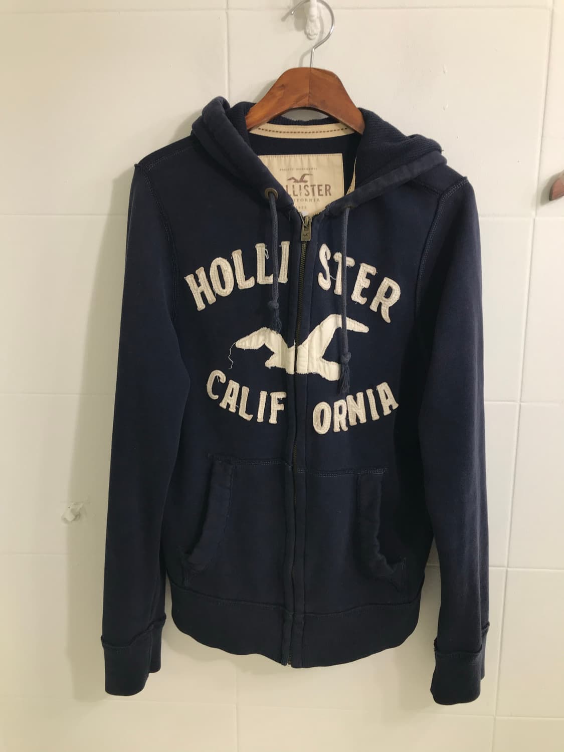 홀리스터 네이비 아방핏 후드집업 상품이미지3