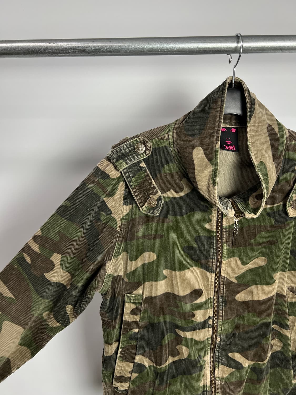 X-GIRL 카모플라쥬 코듀로이 집업 자켓  상품이미지5
