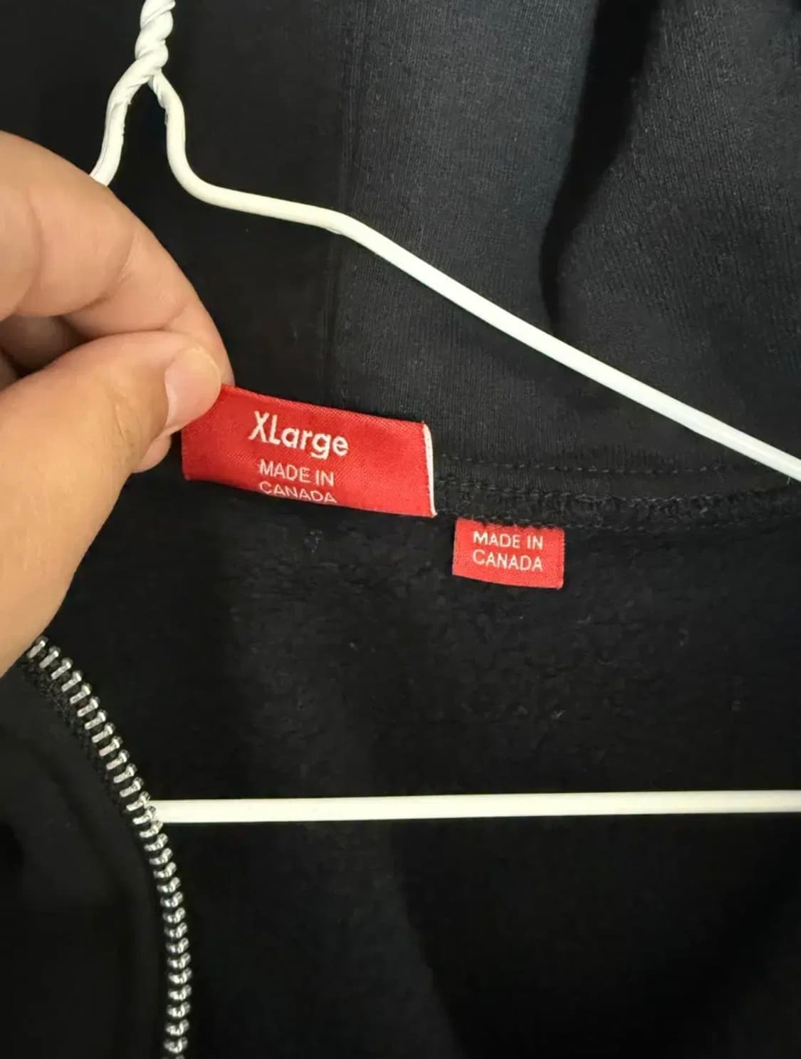 슈프림 스몰 박스 집업 후드 스웨트셔츠 블랙 상품이미지2