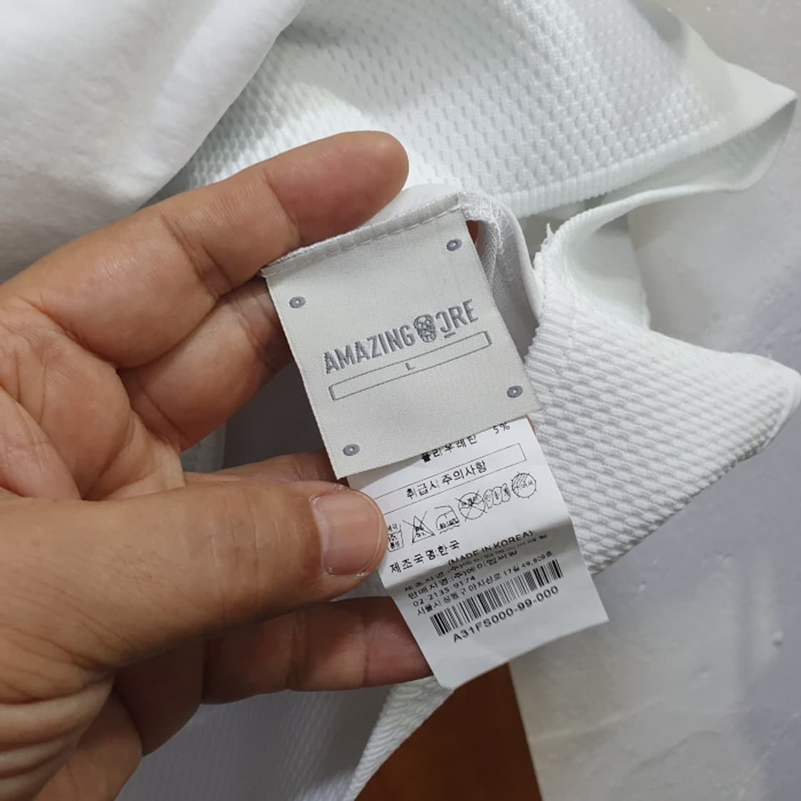 어메이징크리  에어서킷 하이브 테크메쉬 티셔츠(100) 상품이미지4