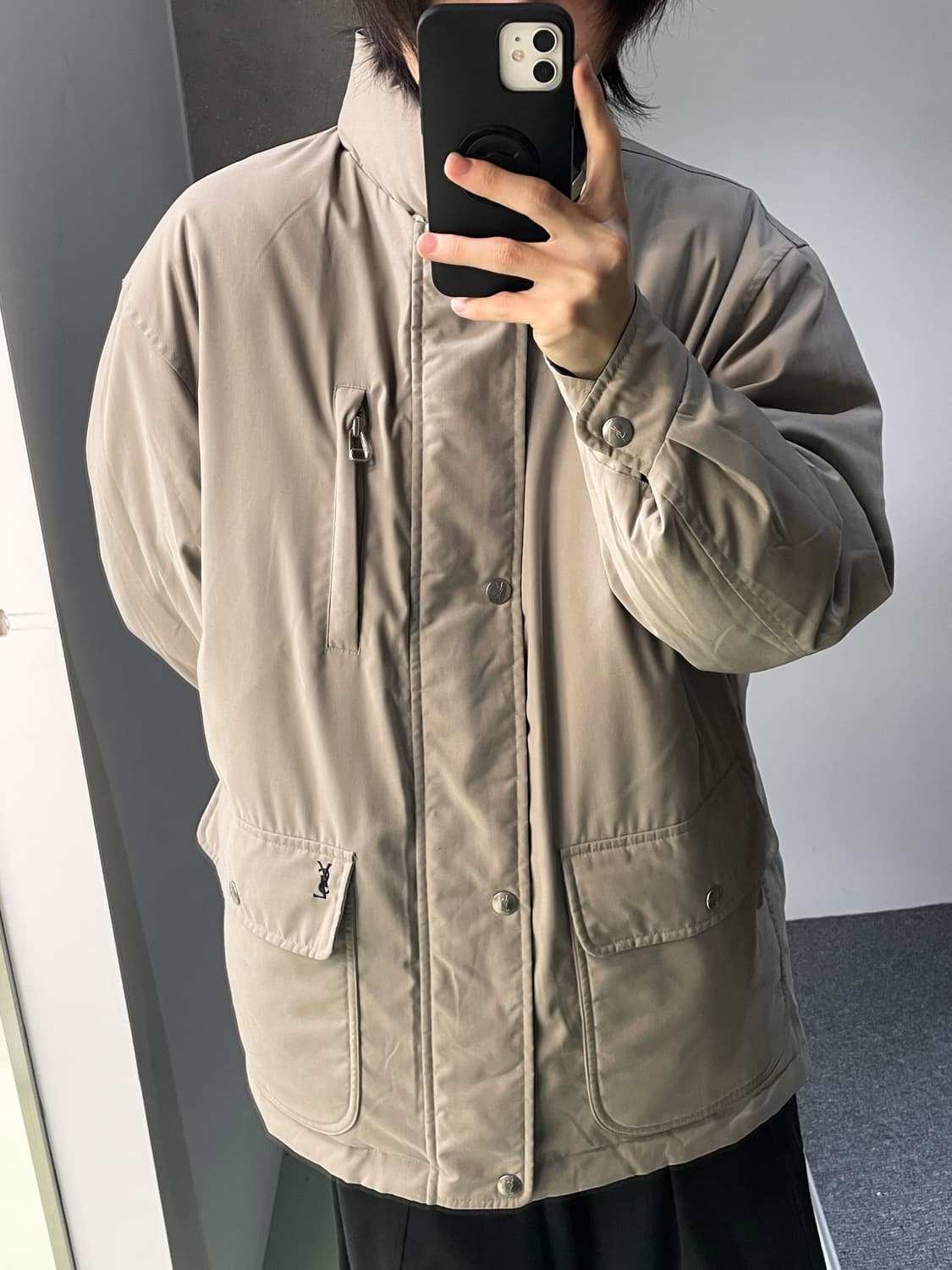 입생로랑 90s 리버시블 다운 자켓 상품이미지2