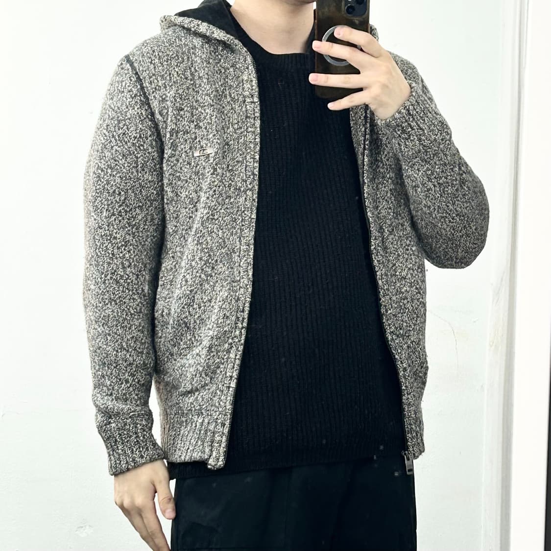 오클리 헤링본 후드 집업 점퍼 상품이미지3