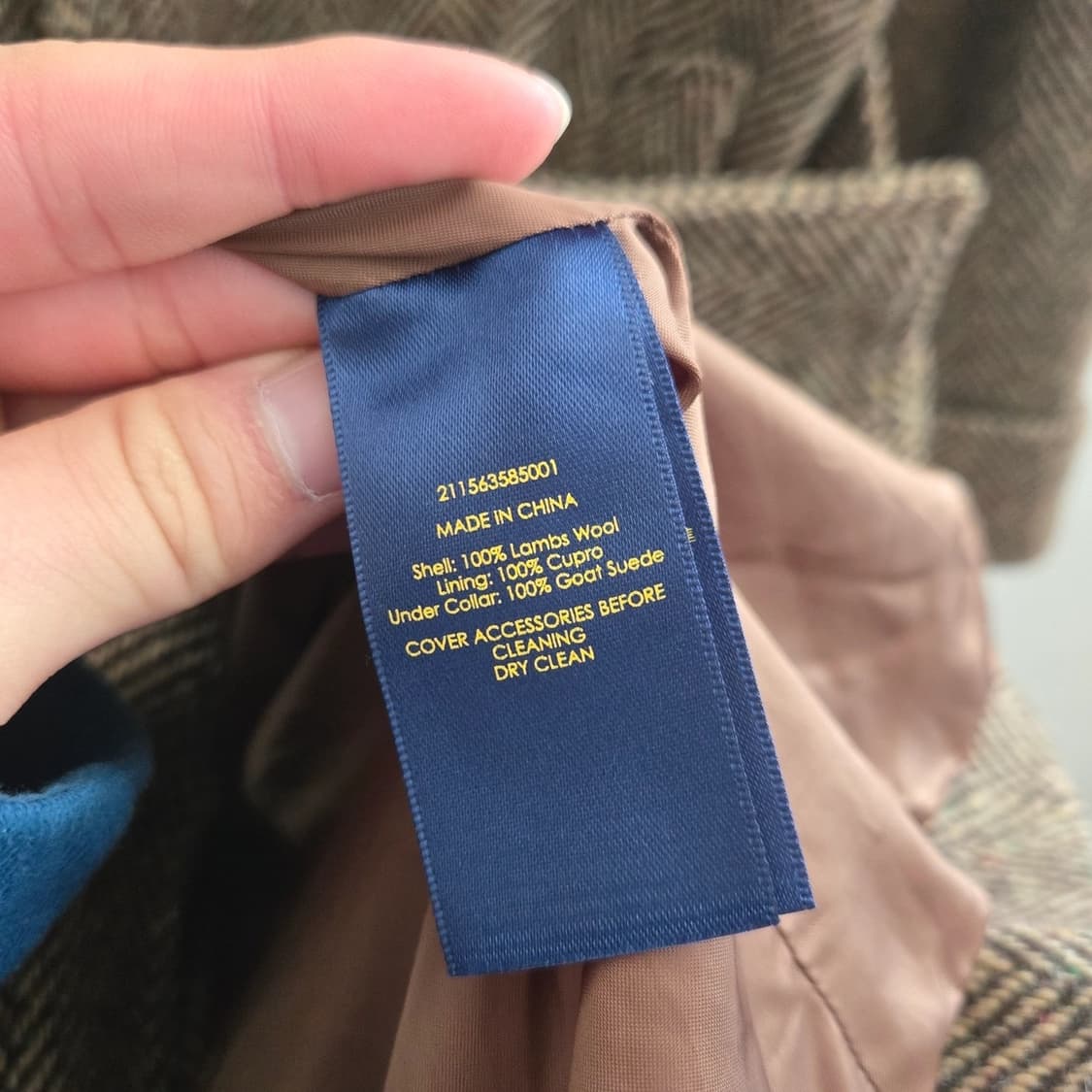 폴로 헤링본 울 코트 상품이미지3