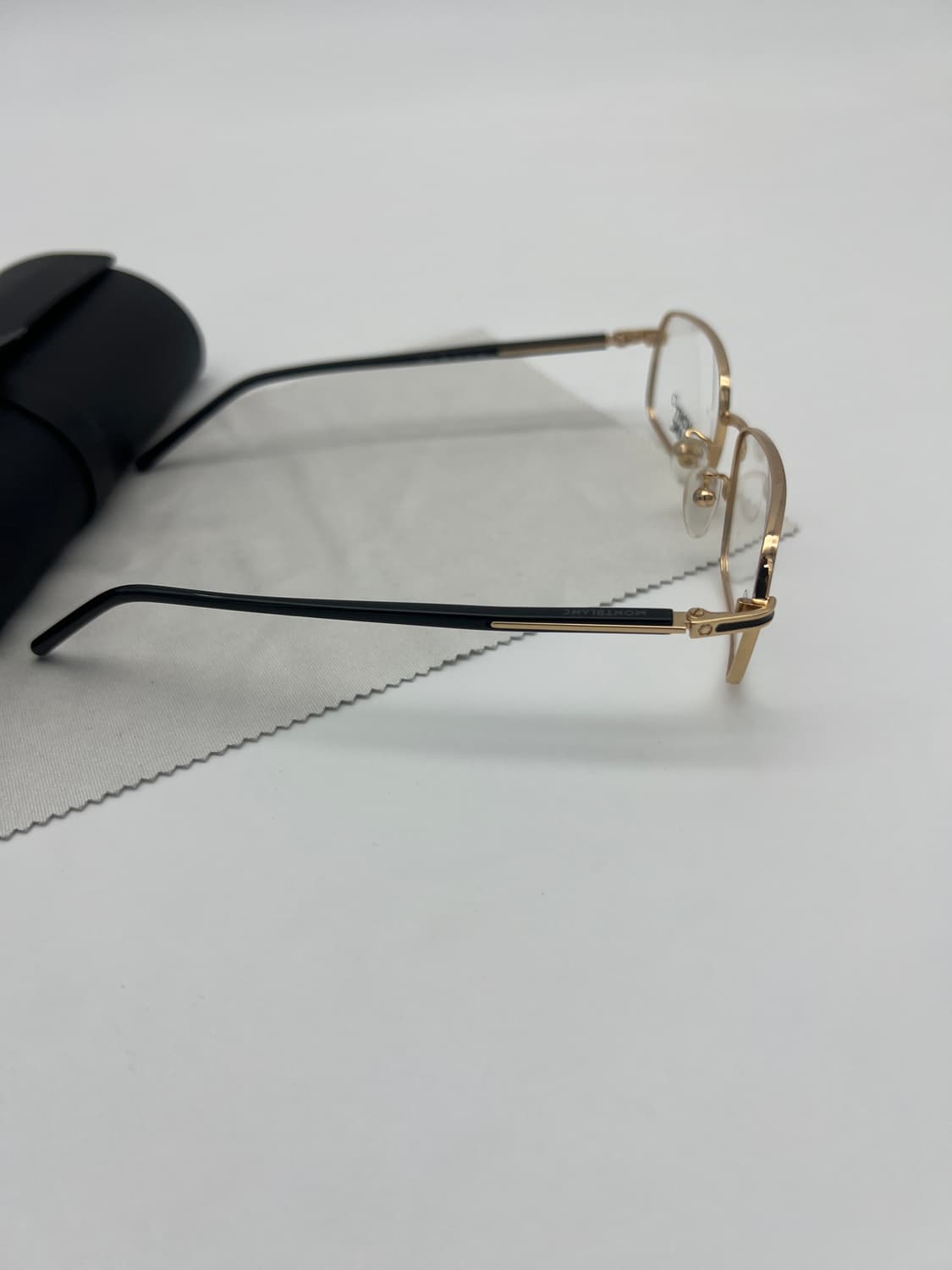 몽블랑 MONTBLANC 메탈 직사각 안경 MB 44 E69 상품이미지8