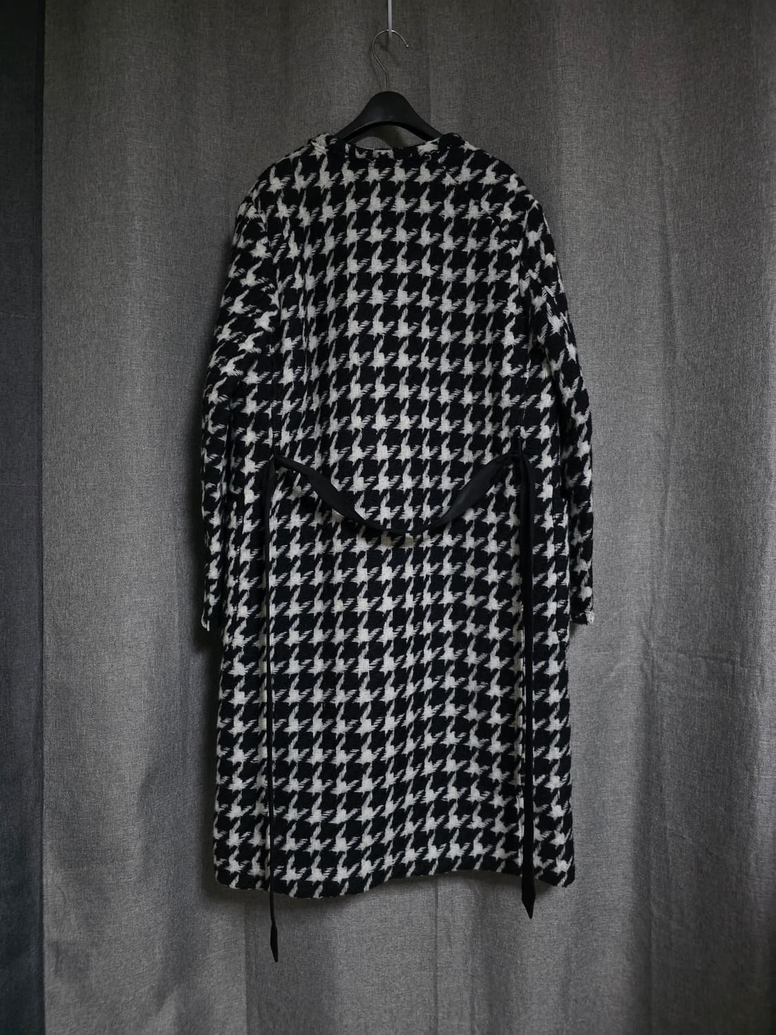 블루페페 하운드체크 롱코트 상품이미지4