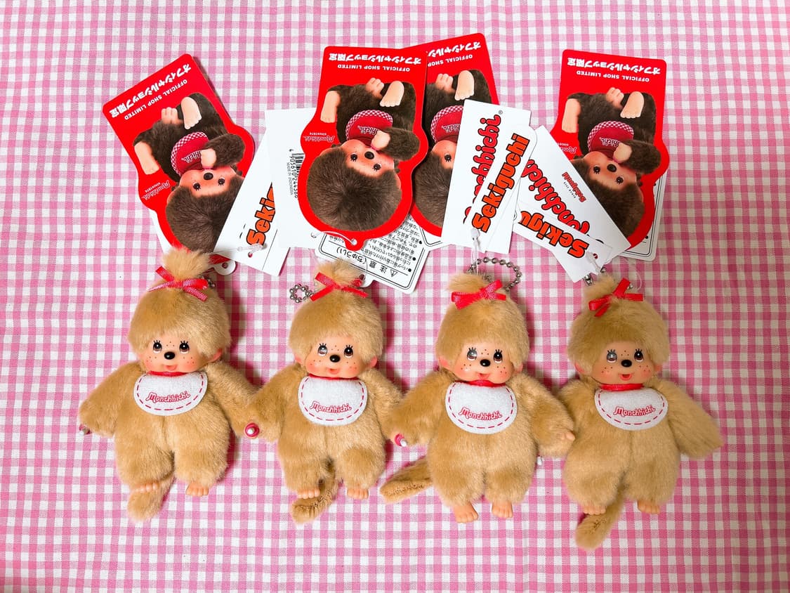 신상 미니 몬치치 골드 베이지 몬치치 여아 미니 키링 상품이미지1