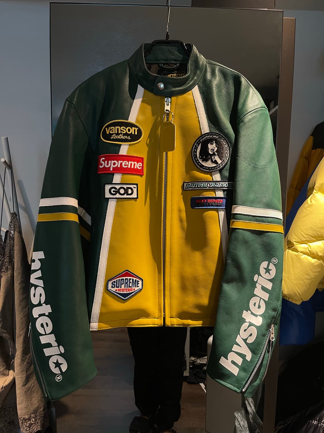 슈프림x벤슨x히스테릭글래머 라이더자켓 상품이미지1