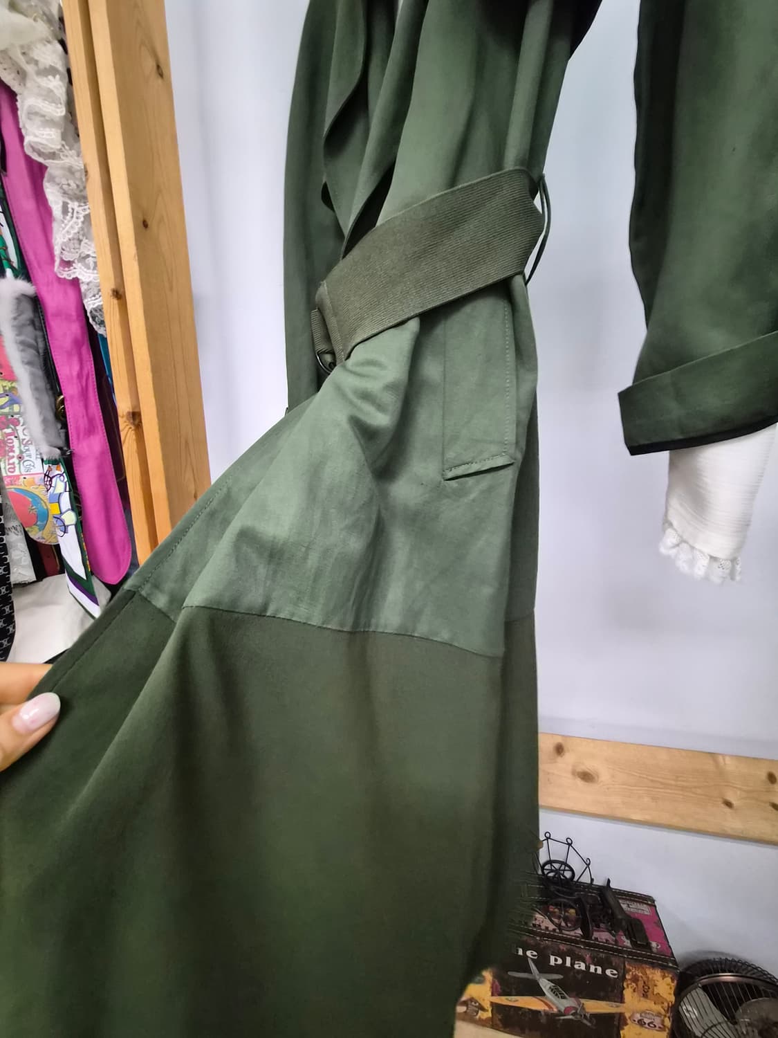 산드로 비스코스 린넨 트렌치코트 상품이미지4