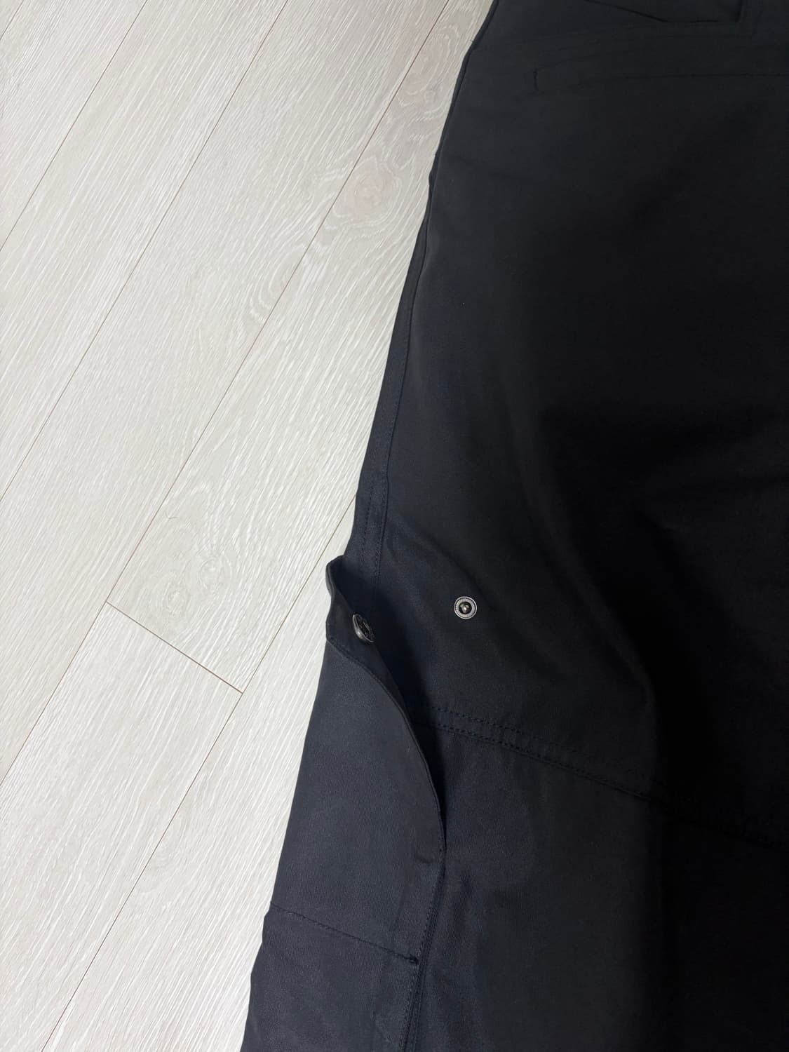 플라스틱프로덕트 MPa 멀티 패널 단추 카고 팬츠 블랙 m 상품이미지3