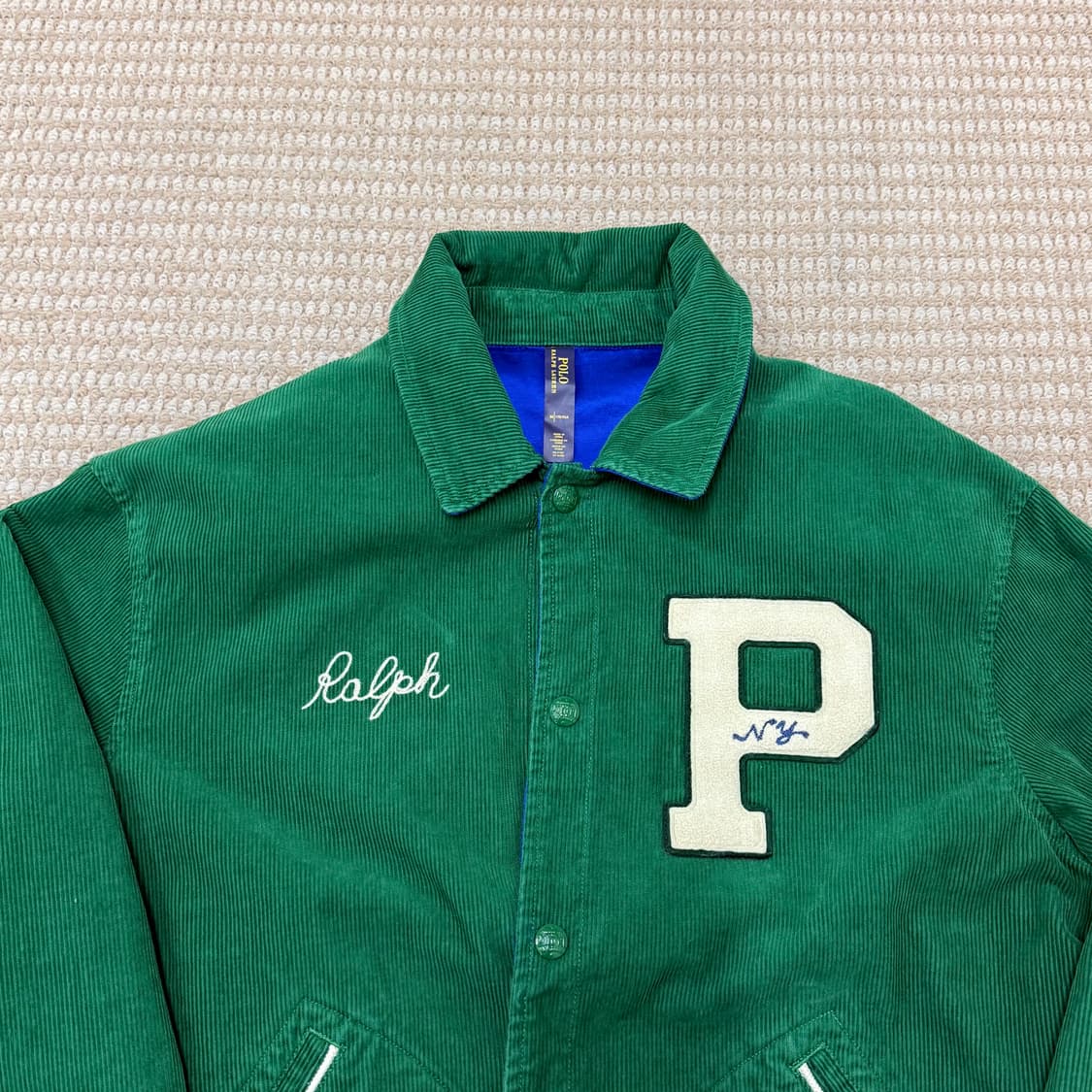 폴로 랄프로렌 리버시블 레터맨 재킷-멀티컬러 상품이미지3