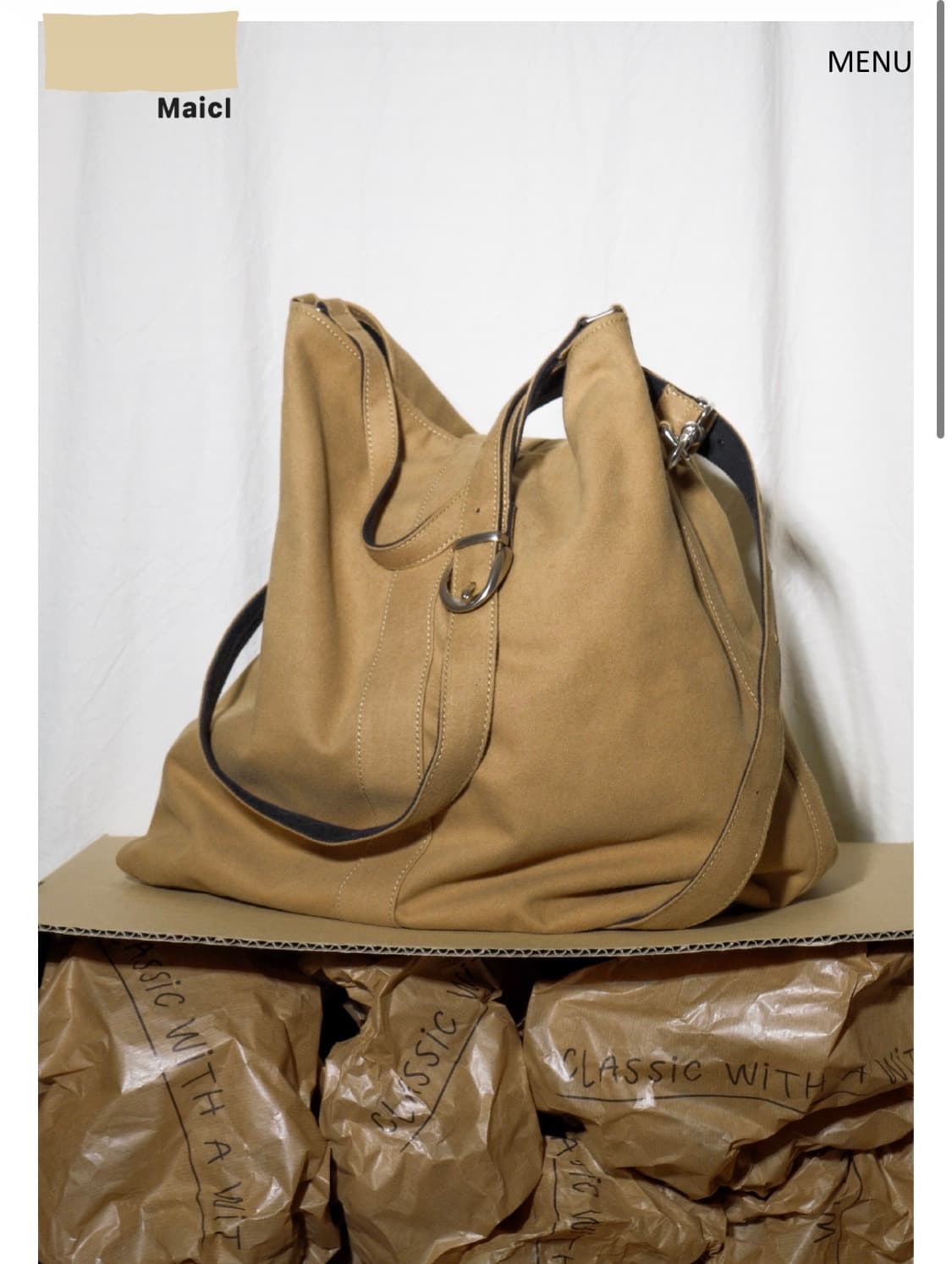 마이클 Maicl Rover Bag in beige 상품이미지1