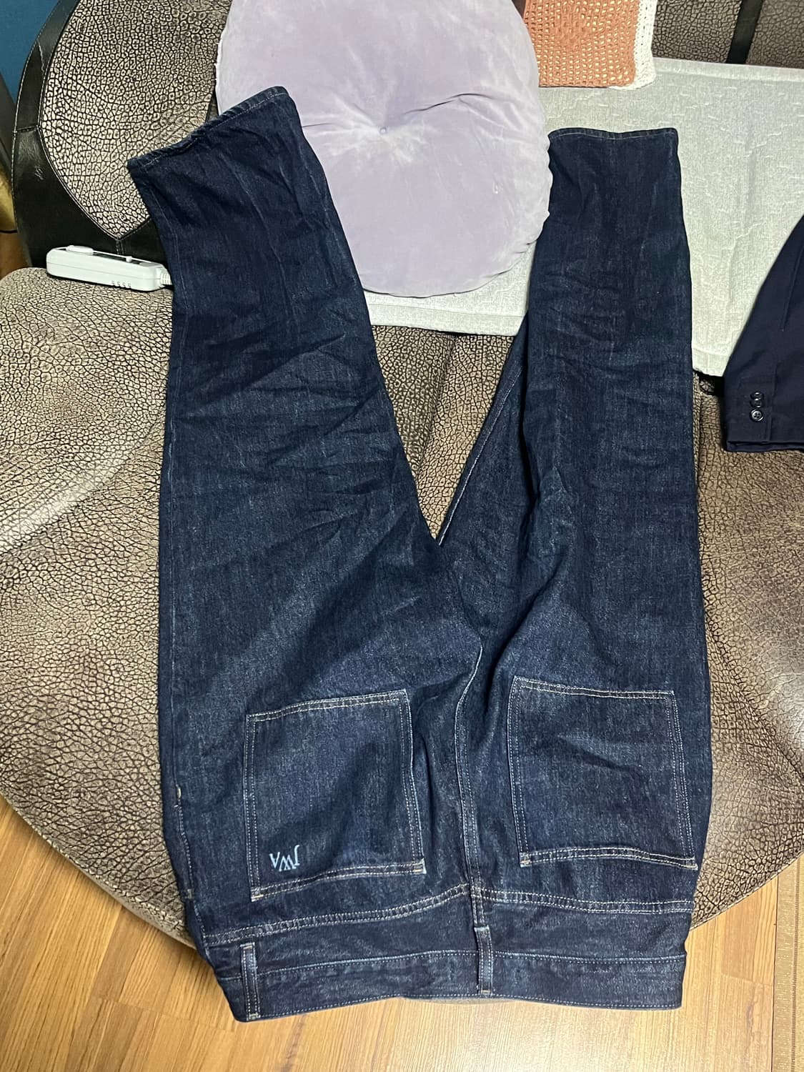 유니클로 jwa 스트레이트진 블루,생지 89  상품이미지3