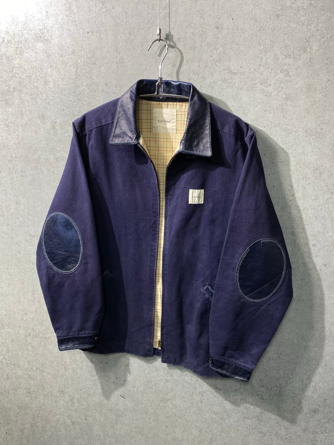 [M] 90s Karl Helmut 칼헬무트 아카이브 레더패치 워크자켓 상품이미지1