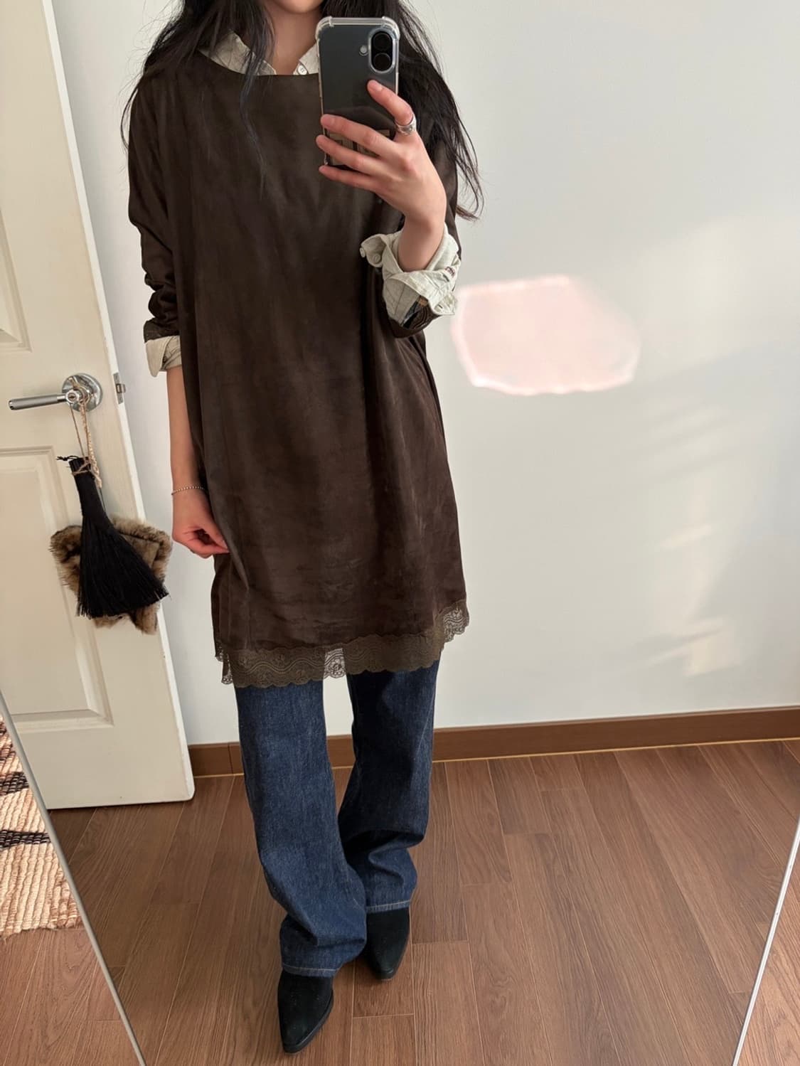 suede dress 상품이미지3