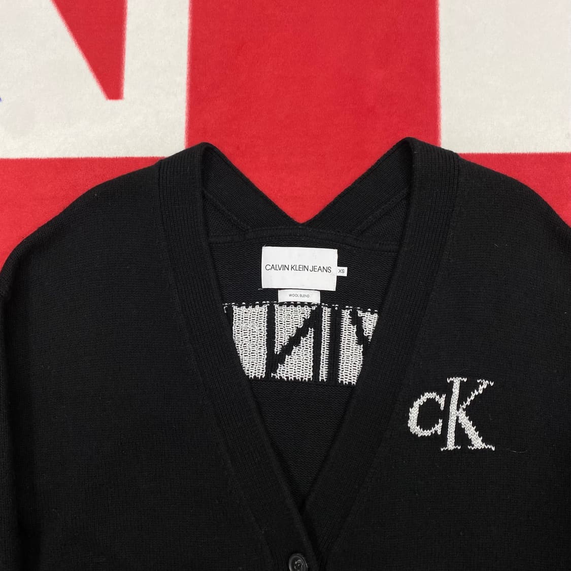 캘빈클라인 오버핏 가디건 여성 XS 상품이미지3