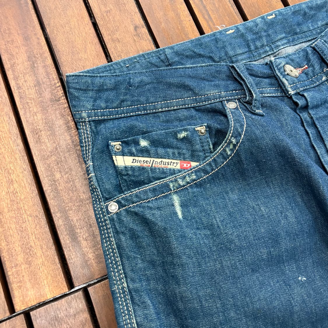 (28) 디젤 브래덤 데미지 생지 데님 팬츠 상품이미지5