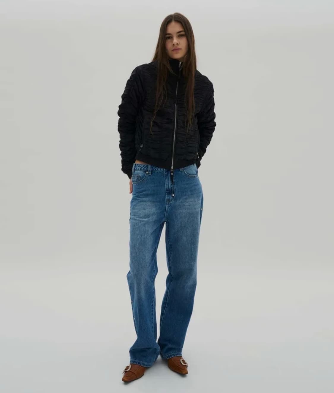 파르티멘토우먼 3M 셔링 트랙 자켓 상품이미지2