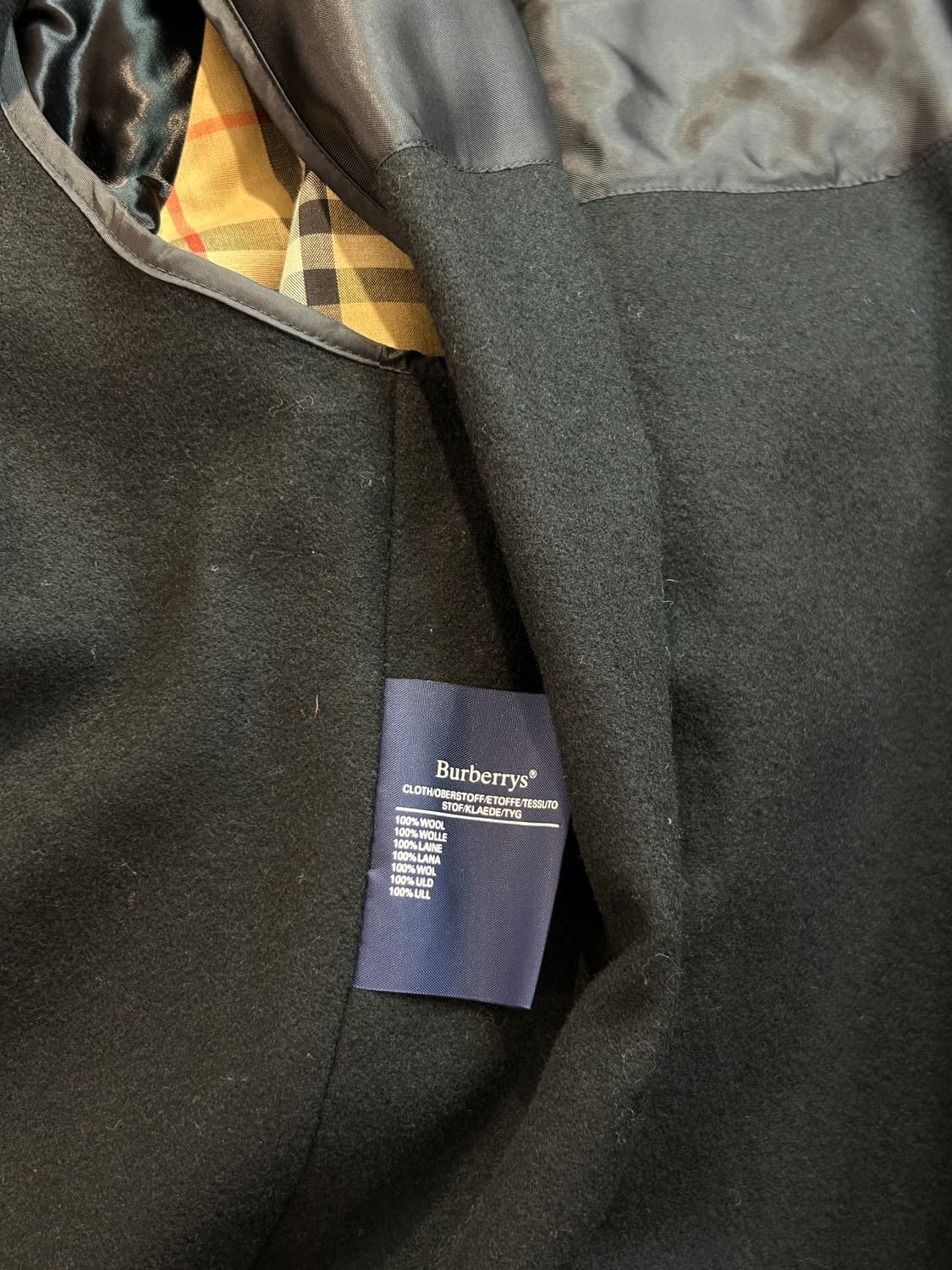 80s Burberry 버버리 블랙 트렌치 롱코트 상품이미지9