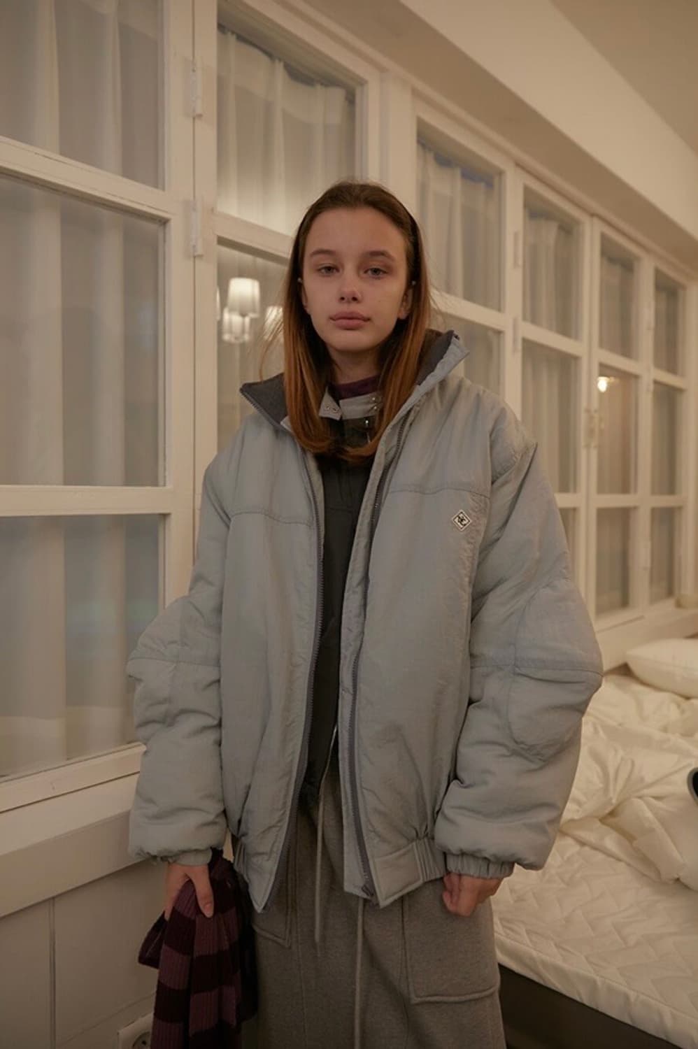 NOCONTENT 노컨텐츠 winter jumpers light gray 상품이미지1