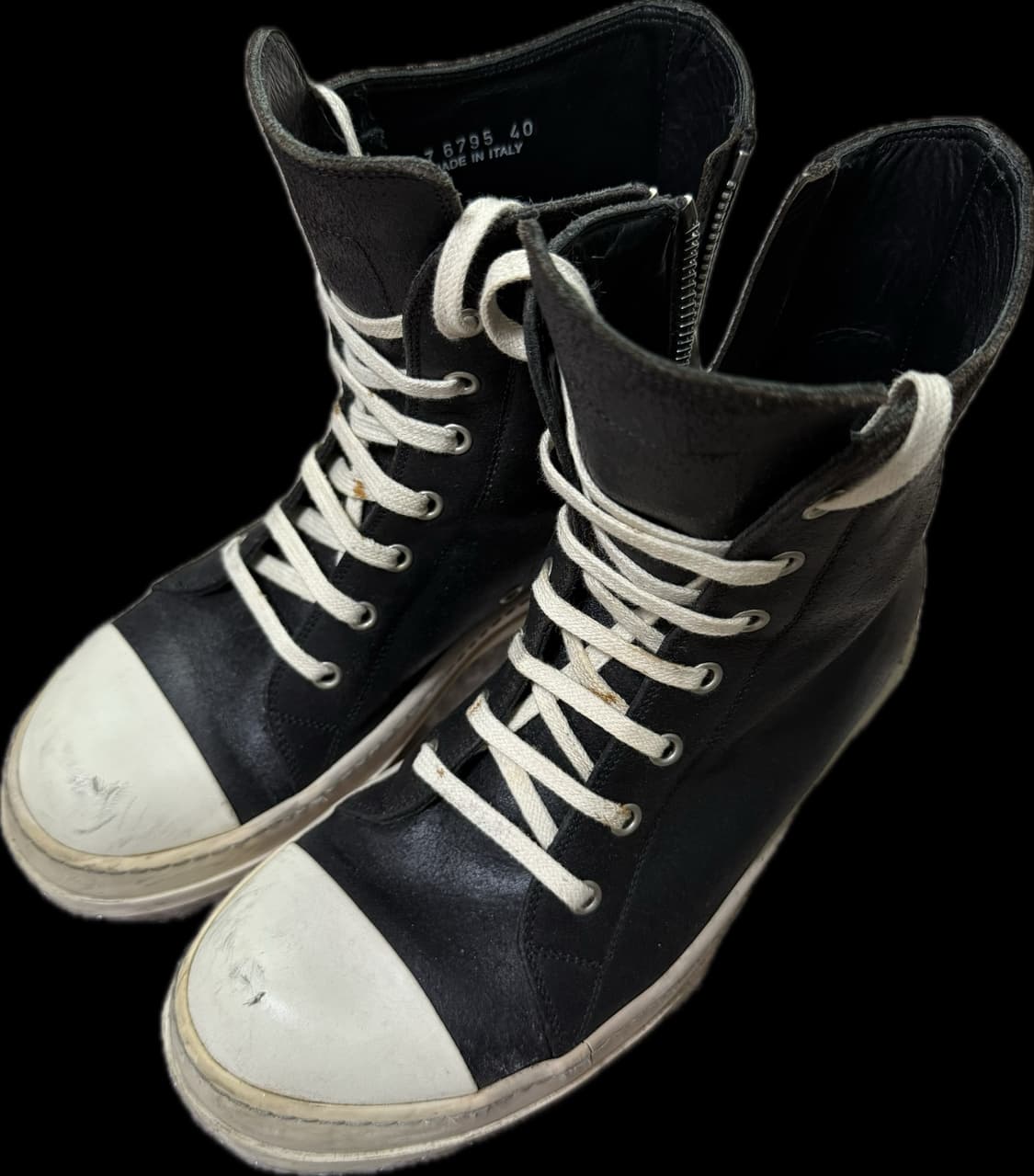 40 릭오웬스 라몬즈 하이 상품이미지2