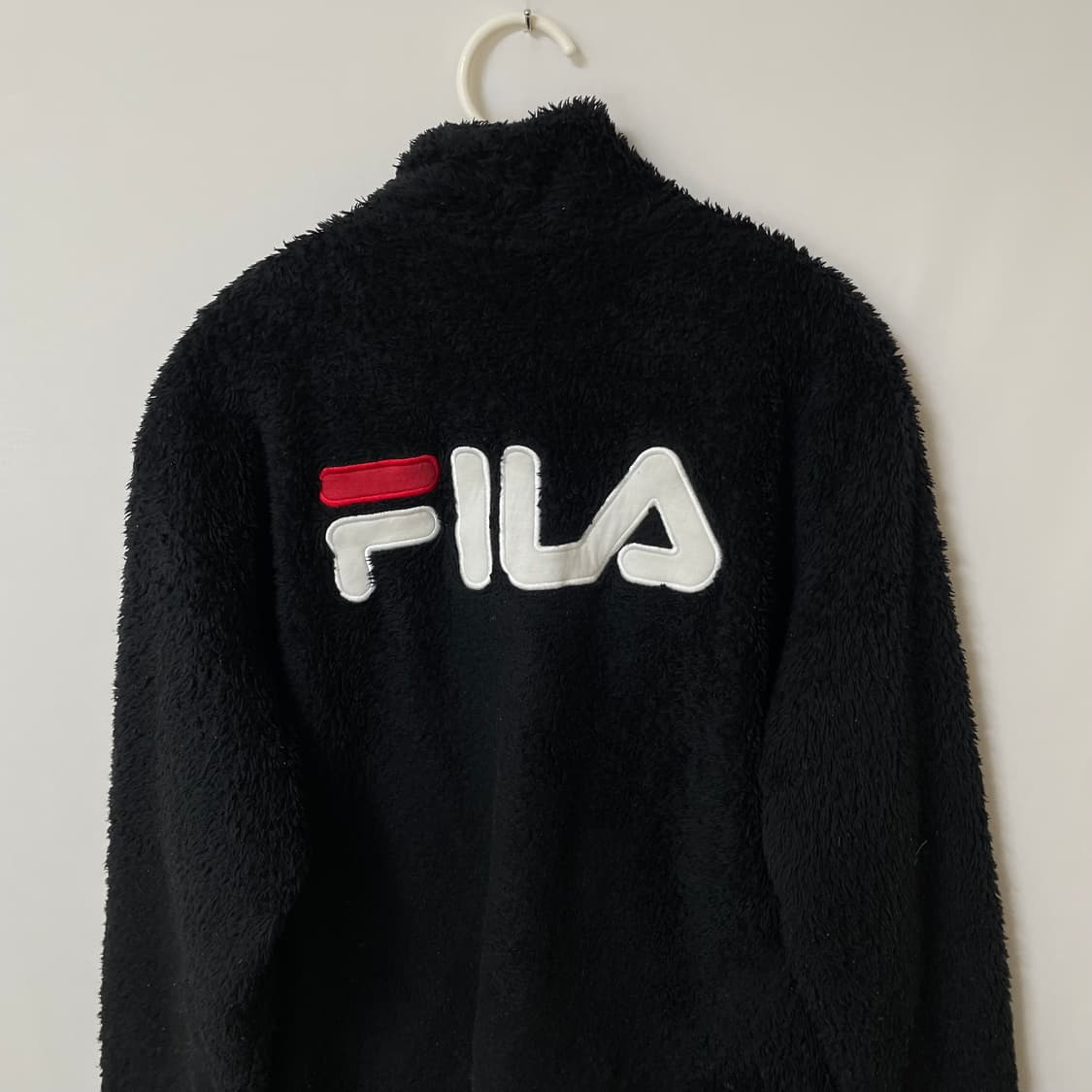 [ L ] 휠라 빅로고 양털 후리스 자켓 상품이미지2