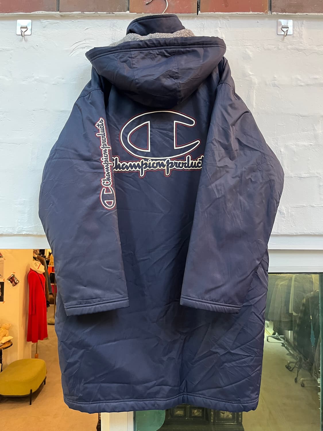 Champion 빈티지 빅로고 코치 코트 돕바 L 상품이미지7