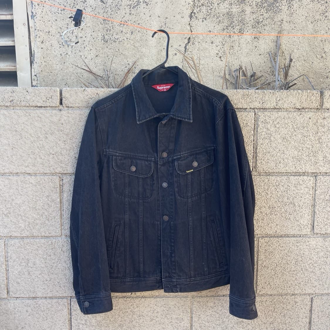 10s 슈프림 데님 트러커자켓 블랙 상품이미지1