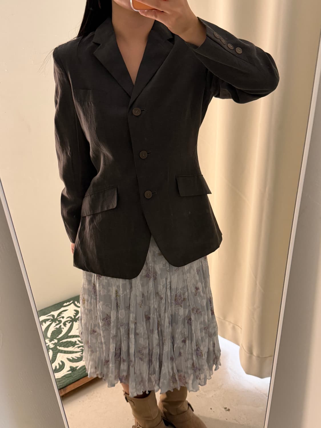 일본빈티지 모카브라운 클래식 3B 자켓 상품이미지2