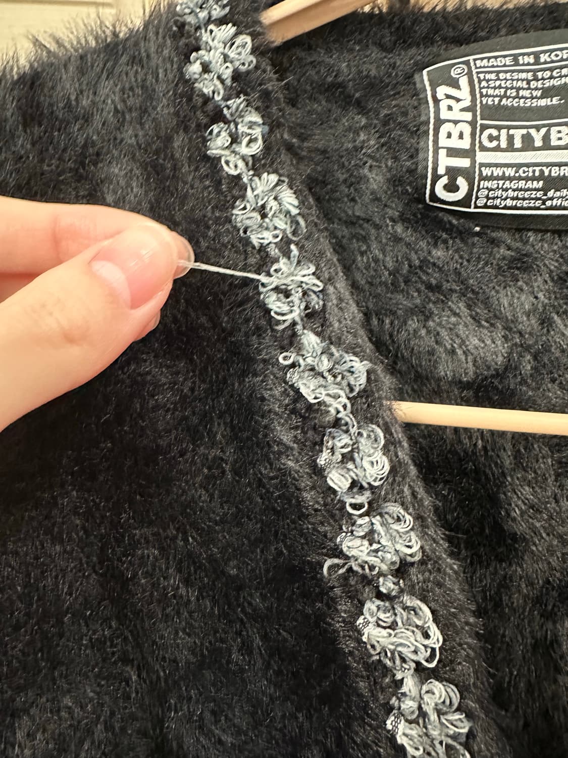 시티브리즈 가디건 블랙 상품이미지3