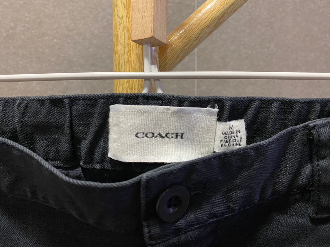 COACH 코치 뒷밴딩 블랙진 면바지 (M) 상품이미지3
