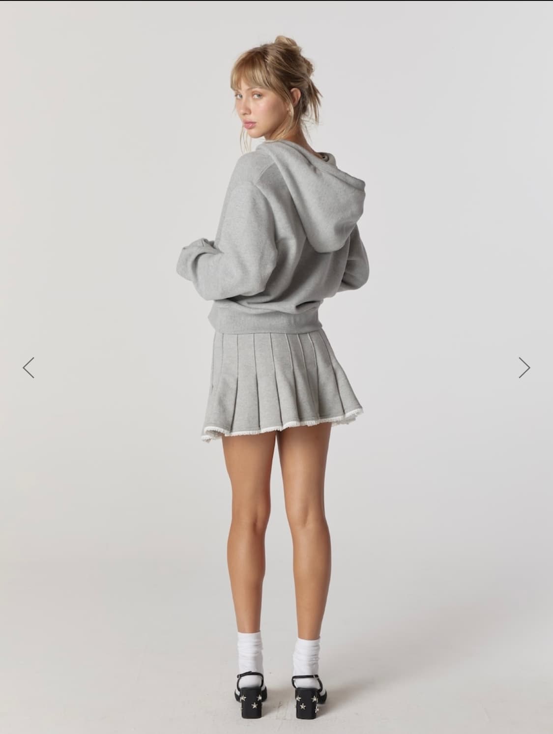 CIAO BUCKLE MINI SKIRT (GRAY) m size 상품이미지4