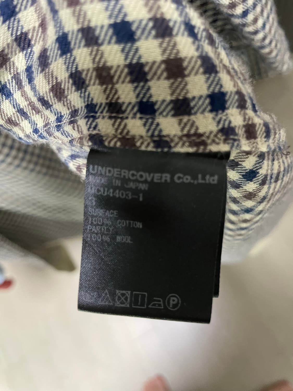 UNDERCOVER 체크 셔츠 사이즈 3 상품이미지4