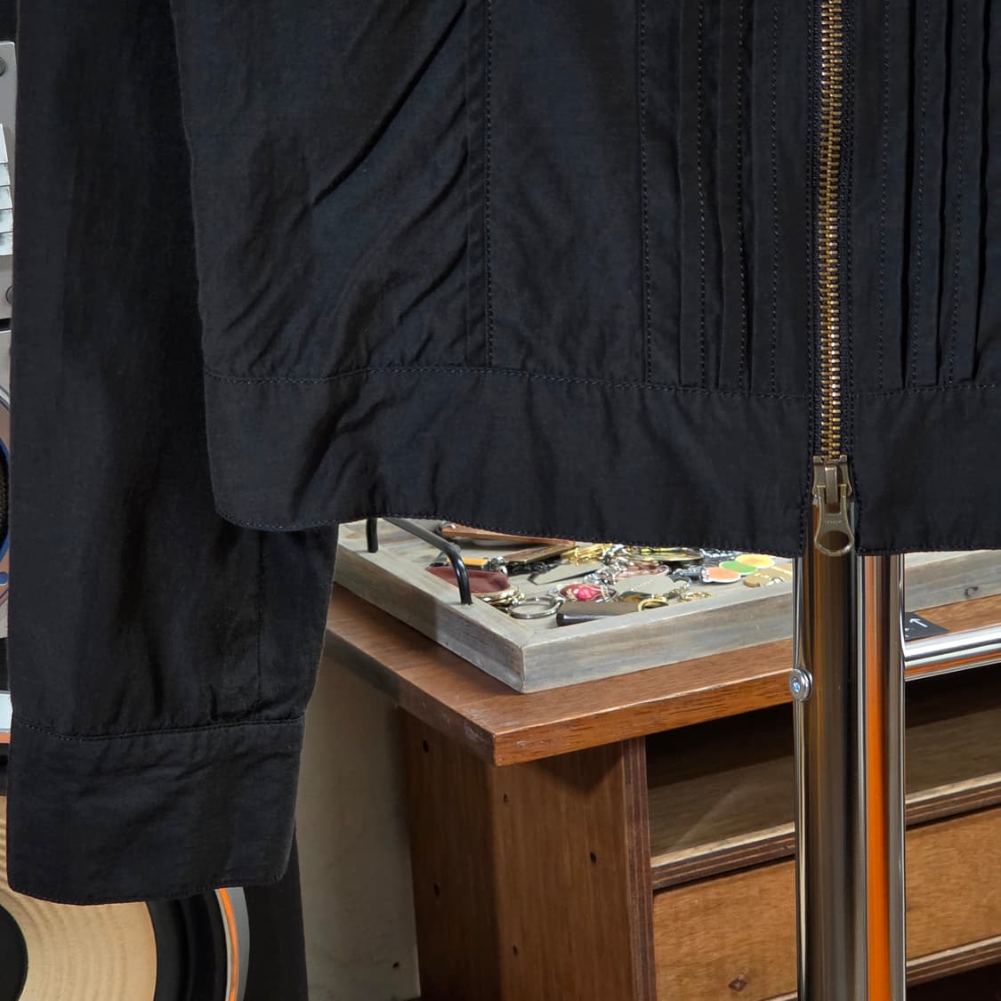 JPN 논카라 핀턱 투지퍼 자켓 상품이미지4