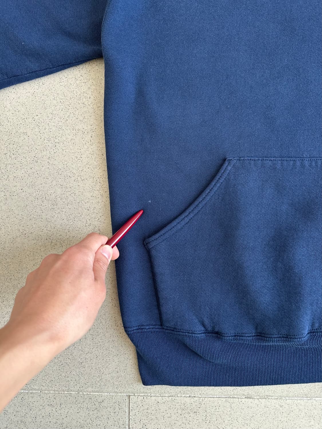 90s 빈티지 러셀 후드 네이비 L USA 상품이미지8