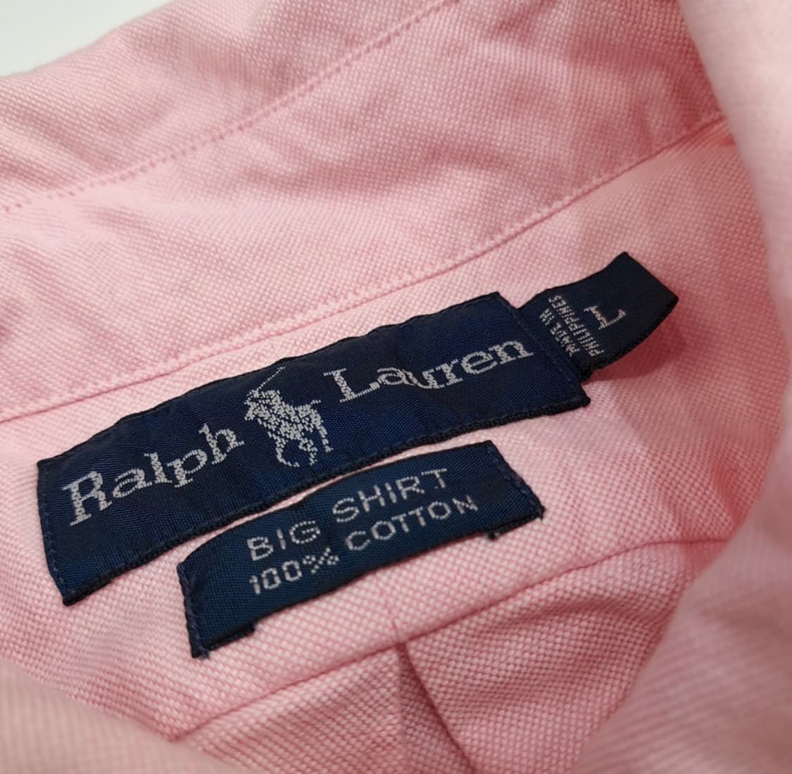 폴로 랄프로렌 빅셔츠 핑크 긴팔 셔츠 Cq342 L  상품이미지5