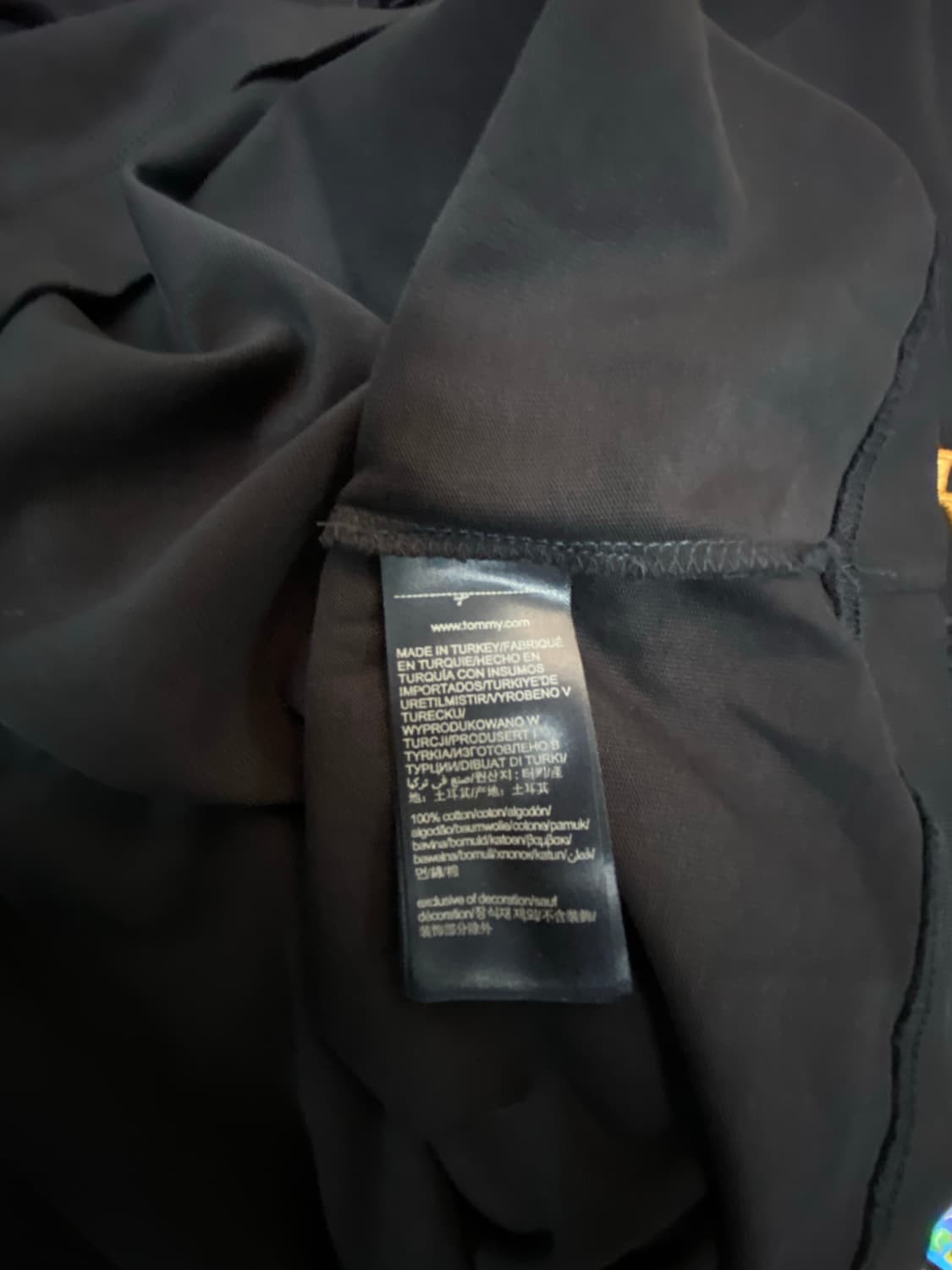  [새상품]타미힐피거 자수 빅로고 라운드 티셔츠 S 상품이미지7