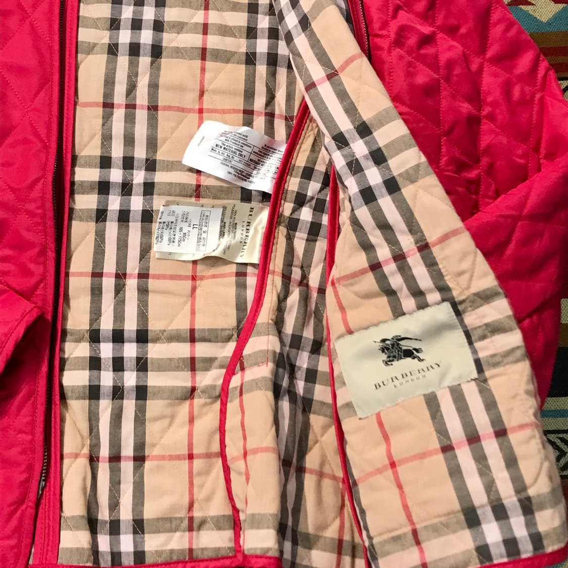 버버리 인디 핑크 투웨이 집업 퀼팅 자켓 여성 66 사이즈  상품이미지6