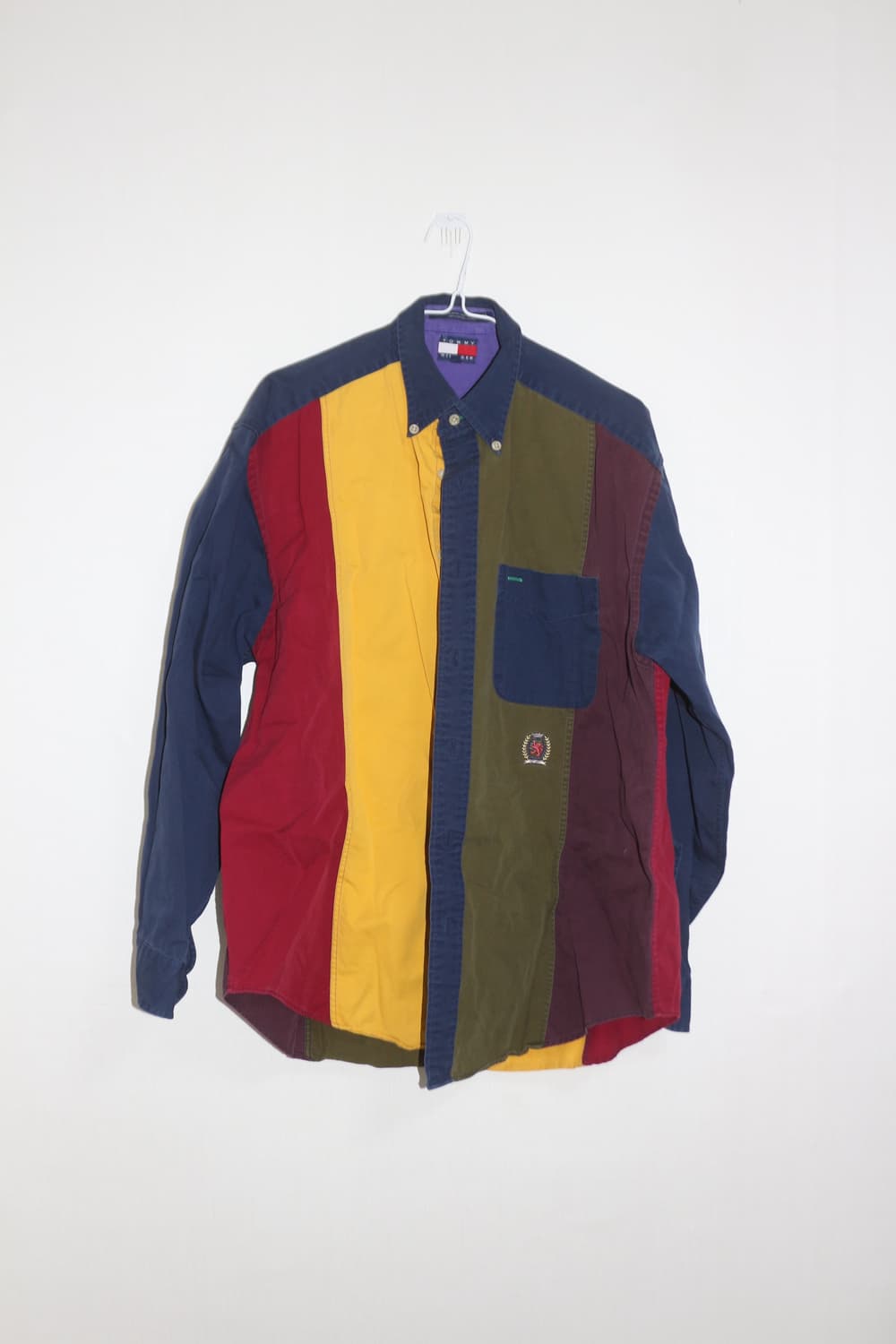 토미 힐피거 컬러블록 패치워크 셔츠 상품이미지1