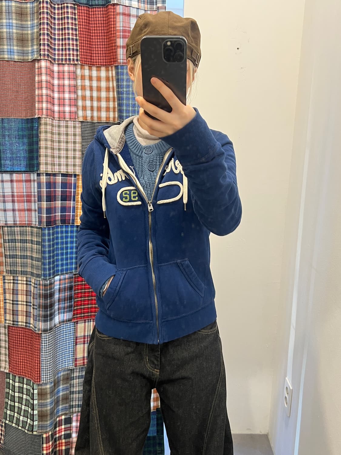 아베크롬비 블루 후드집업 상품이미지1