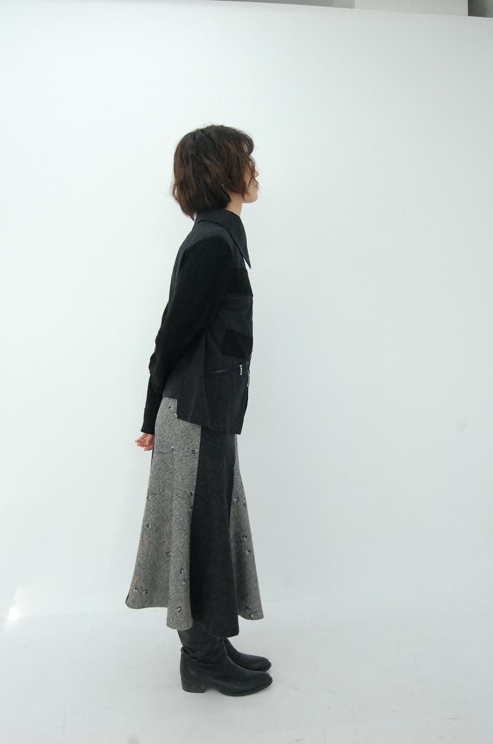 Place pause wool embroidery skirt 상품이미지3