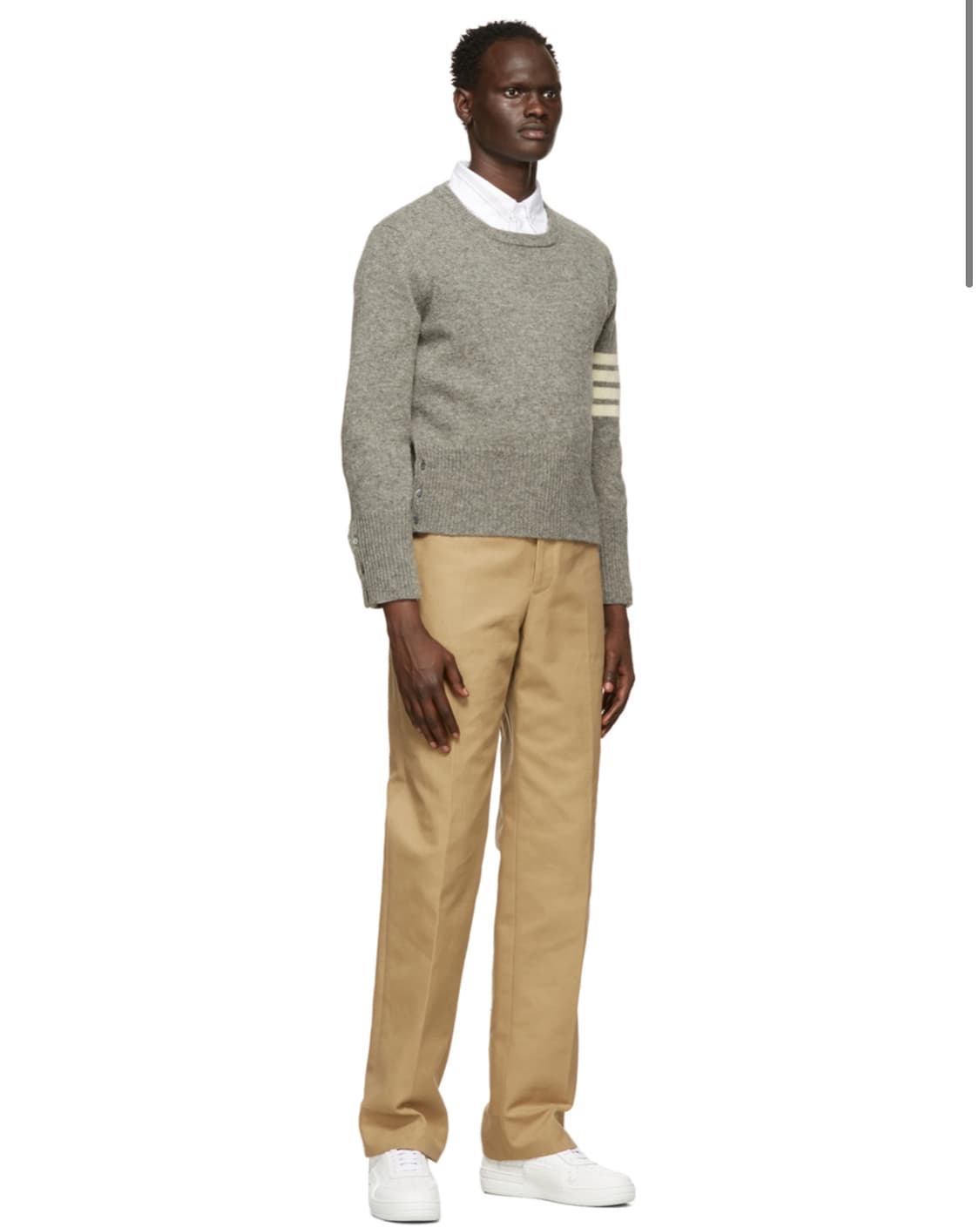 톰브라운 셰틀랜드 크루넥 울 니트 그레이 cp컴퍼니 칼하트 상품이미지2