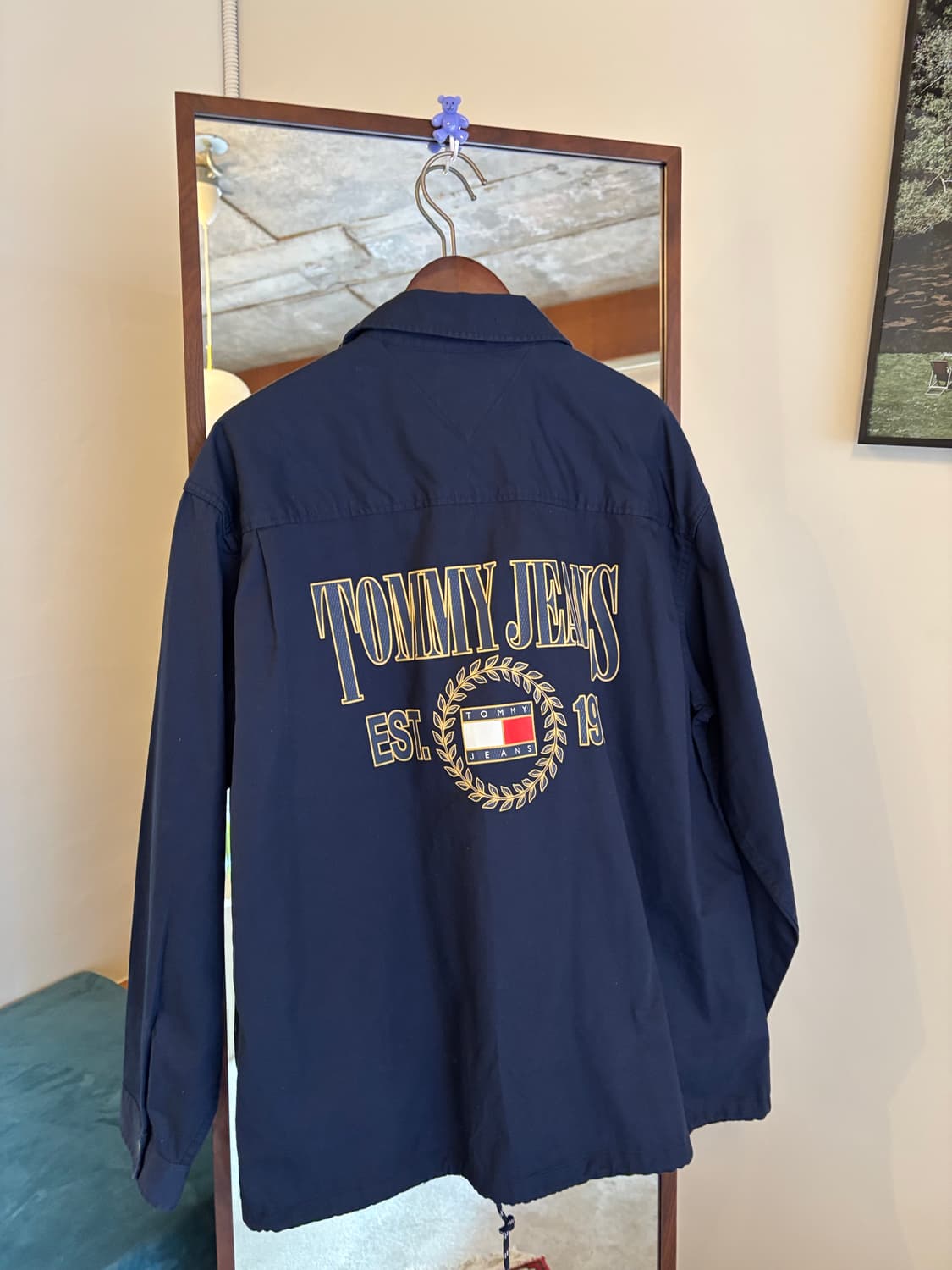 tommy 타미진스 네이비 블루종 셔츠 자켓 상품이미지6