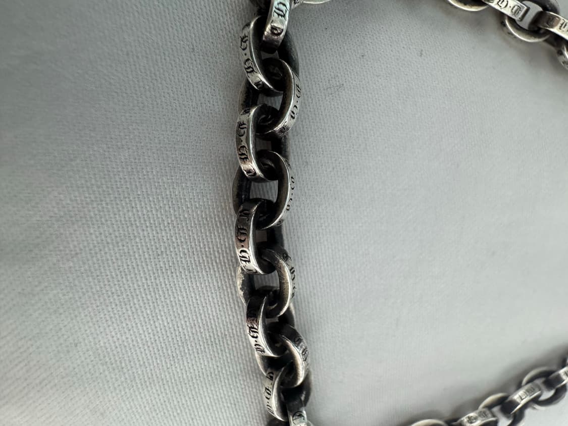 크롬하츠 페이퍼체인 7인치 팔찌 상품이미지3