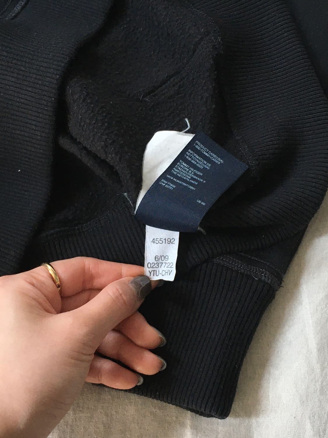 타미힐피거 자수로고 후드집업 상품이미지6