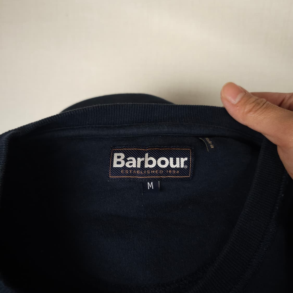 바버 맨투맨 남자95사이즈  상품이미지3