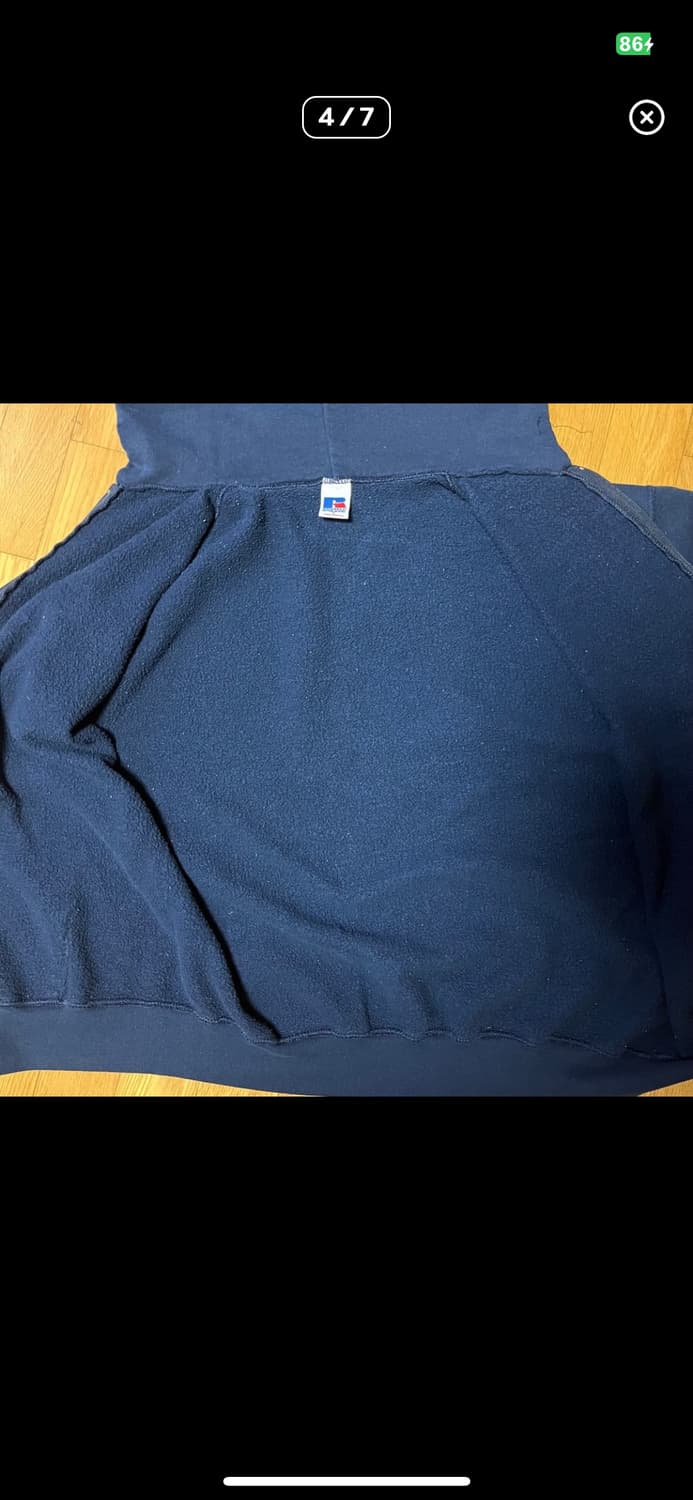 러셀 후드집업 네이비 L 상품이미지5