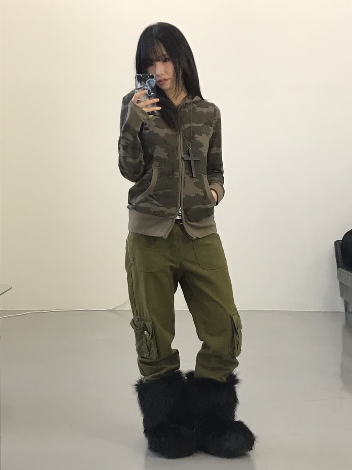 Jpn Y2k Military Cargo Pants – S 상품이미지4