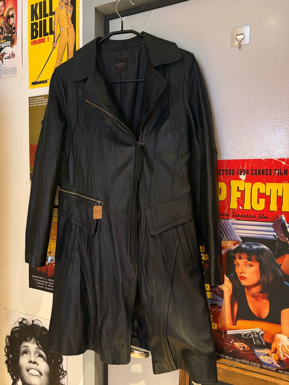 ROBO 양가죽 레더 코트 상품이미지1