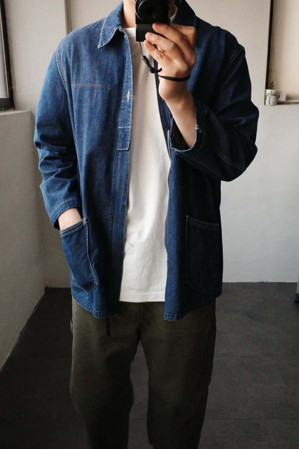 블루블루 데님 커버올 상품이미지2